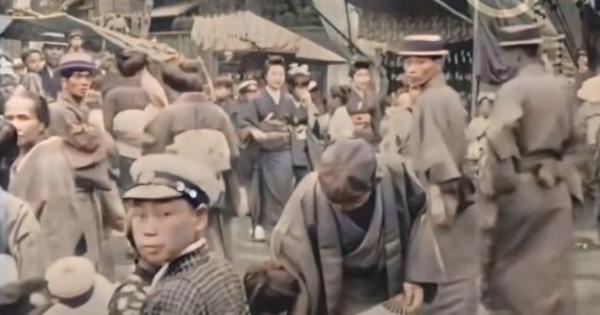 1913年大正時代の東京をカラーで再現した映像が素晴らしい