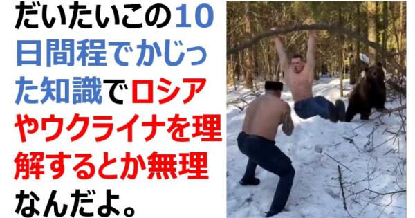【情報量の多い動画】懸垂をする男にそれを手伝うクマ、シャドーボクシングを挑む男