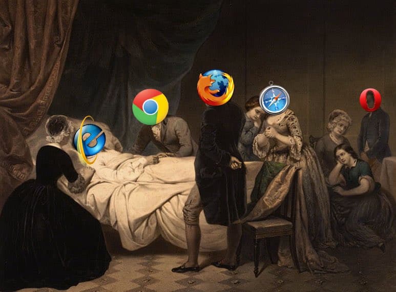 Chrome『さらばIE、安らかに眠れ…… Netscape Navigatorが向こうで待ってるぞ……』