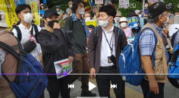 安倍氏大嫌いのNHKの偏向報道が爆発！安倍批判の元SEALDsの福田和香子さんを一般人として密着！