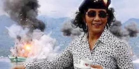 【日本もやるべき】中国の違法漁船を150隻以上爆破したインドネシアのスシ海洋大臣が絶賛される