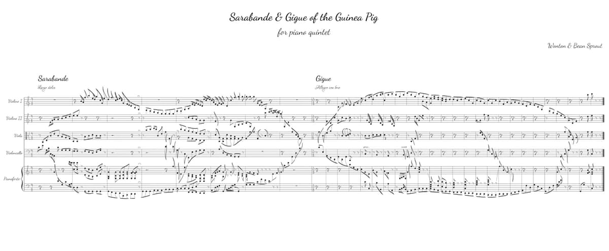 作曲家のノーム＝オックスマンの楽譜で動物を描くが 「ちゃんと聞ける美しい曲になっている」のが凄い！