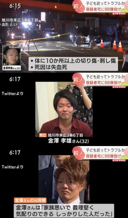 旭川BB弾事件の被害者は金澤孝雄さん、川口和人容疑者の意外な評判も判明